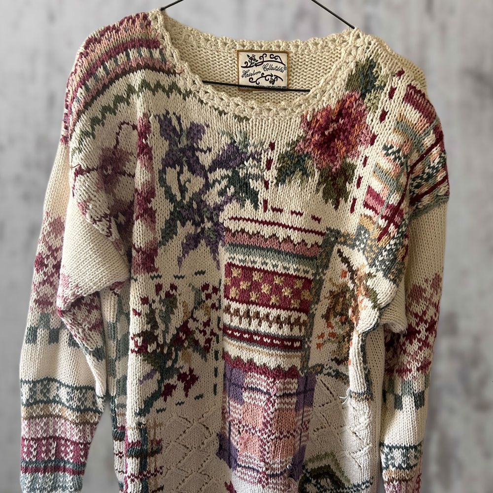 Vintage Heirloom Collectibles Christmas Sweater Medium